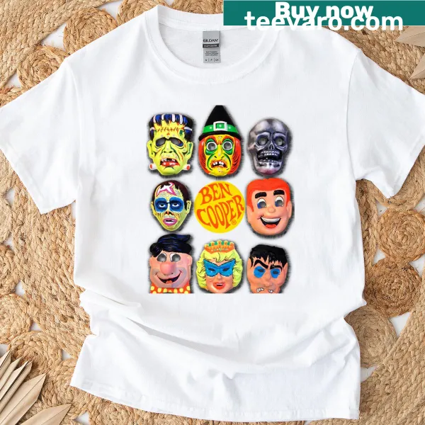 Vintage Halloween Masks design t-shirt