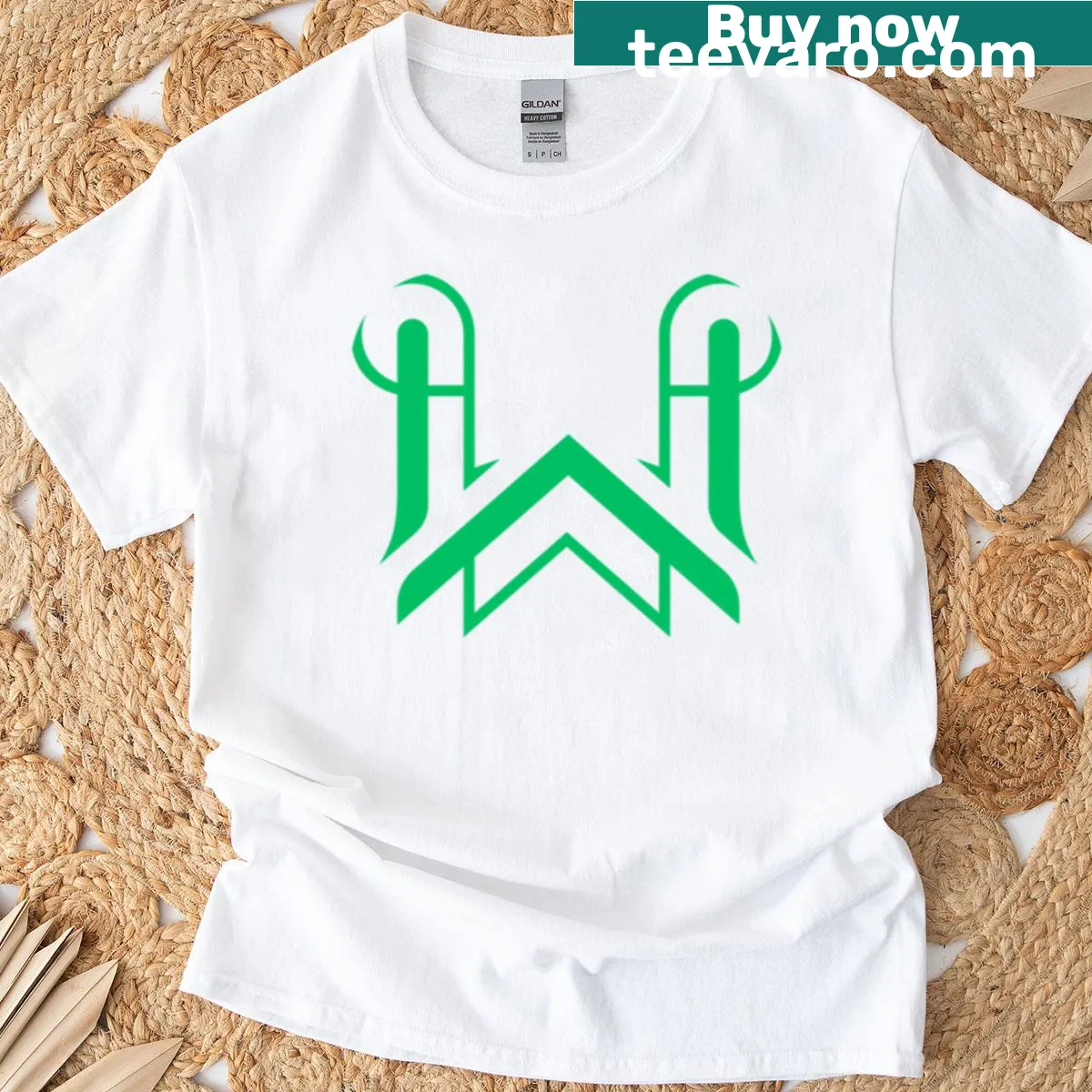 Minimalist W logo T-shirt for everyday wear — on a men's t-shirt