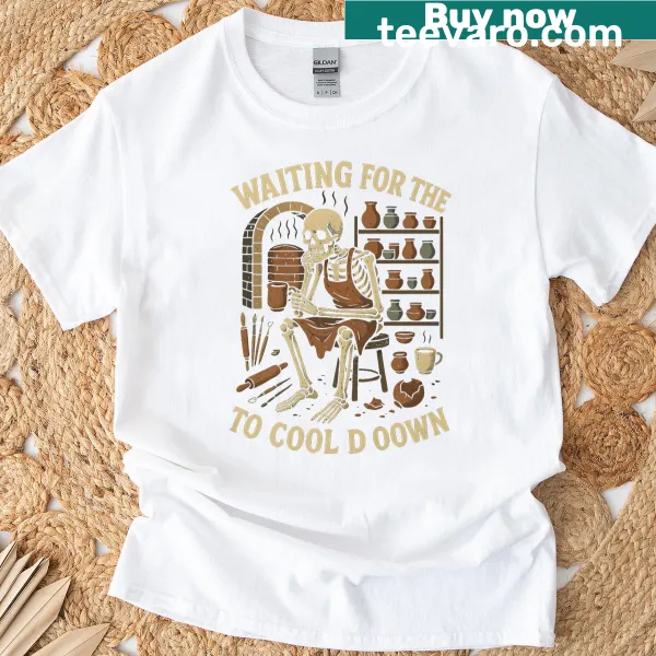 Funny ceramic artist t-shirt with kiln graphic