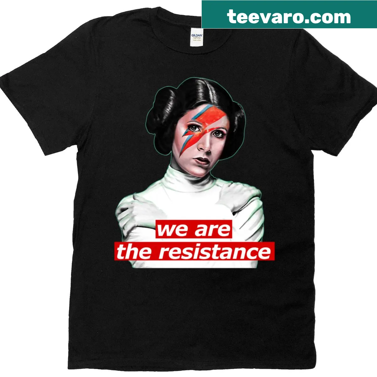 T-shirt with bold text 'We Are The Resistance' for activism. — on a men's t-shirt
