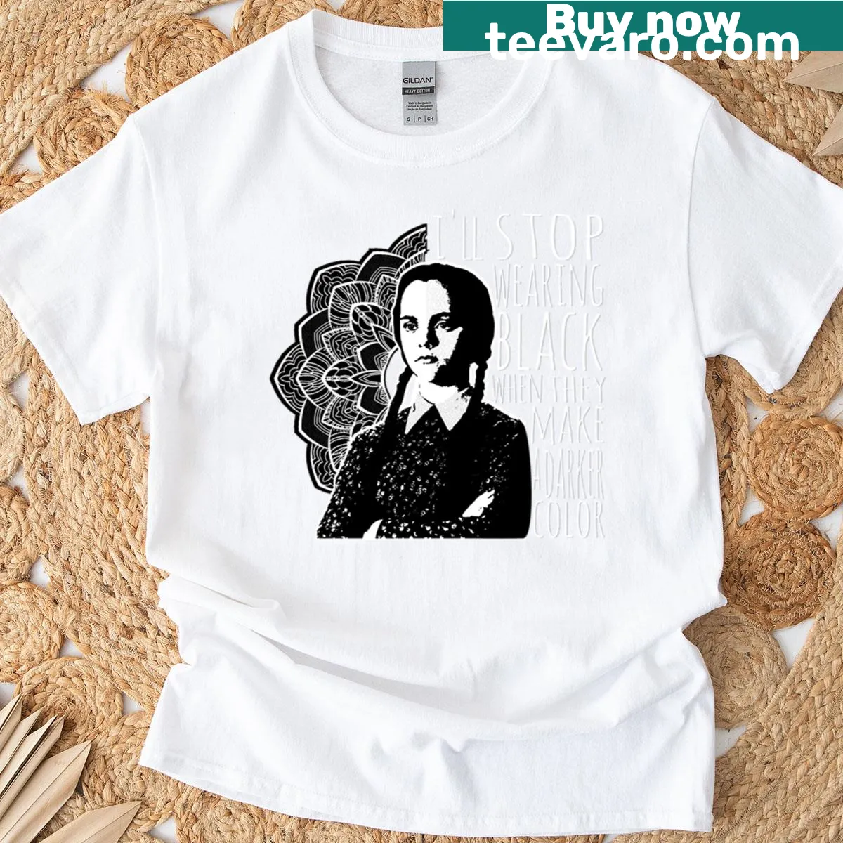 Dala horse illustration t-shirt design — on a men's t-shirt
