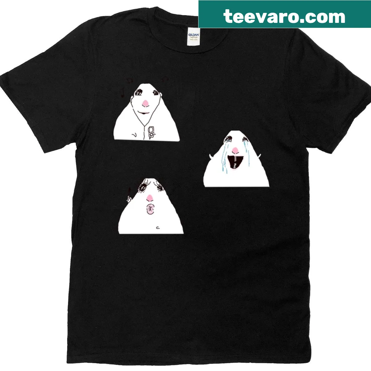 Funny hamster meme T-shirt with playful illustration — on a men's t-shirt