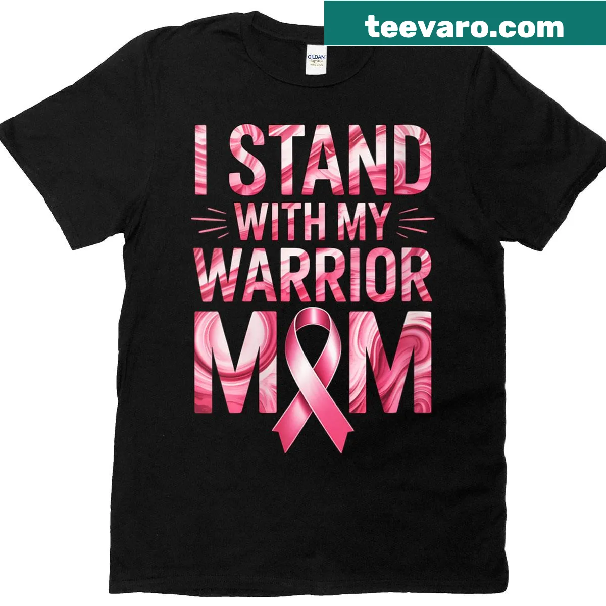 Breast Cancer Awareness T-shirt for women with supportive message — on a men's t-shirt
