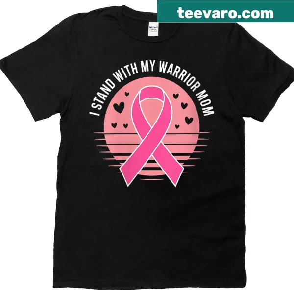 Supportive T-shirt for breast cancer awareness with uplifting text