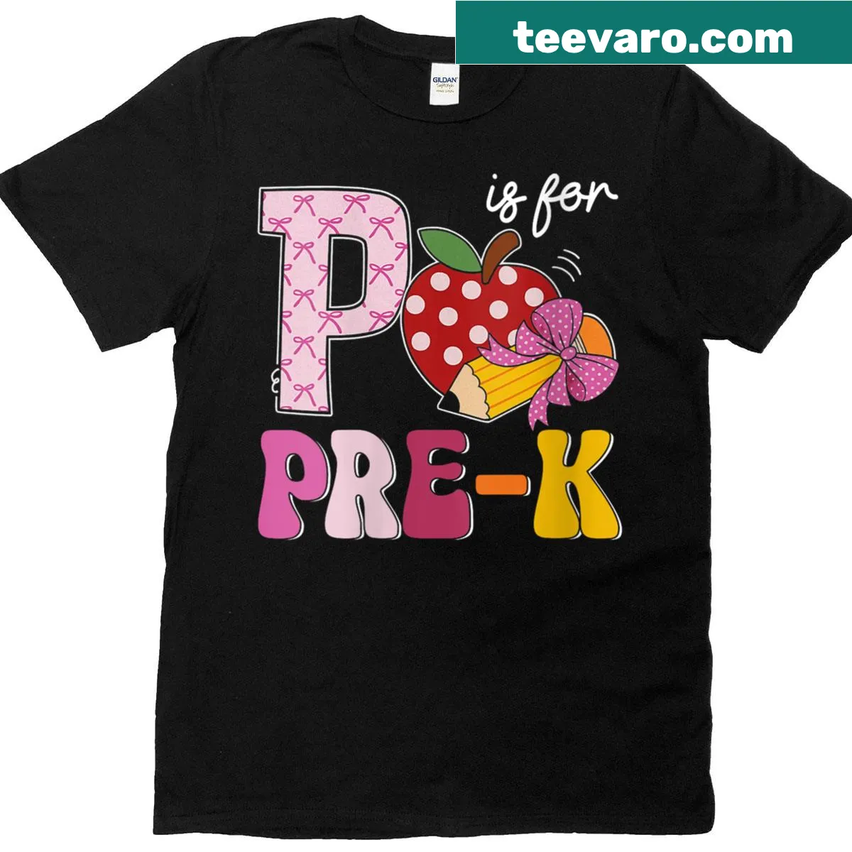Pre-k education themed T-shirt for women — on a men's t-shirt
