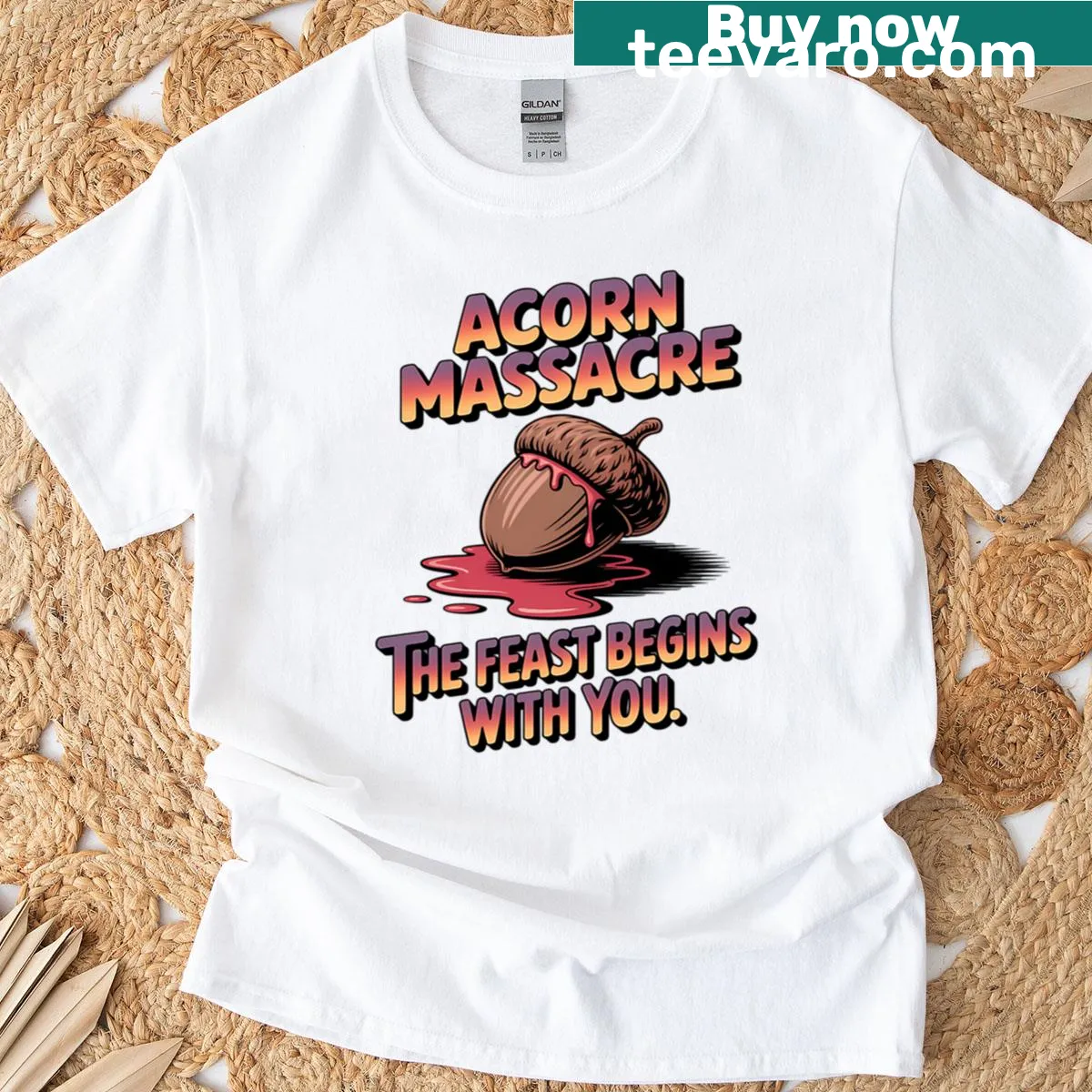 Chipmunk horror-themed Halloween t-shirt featuring cartoon graphics — on a men's t-shirt