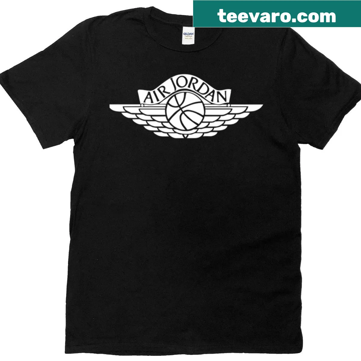 Air Jordan logo t-shirt celebrating basketball culture — on a men's t-shirt