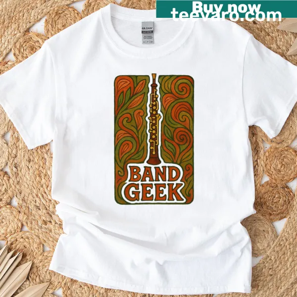 Funny Band Geek Oboe T-shirt with orchestra quote