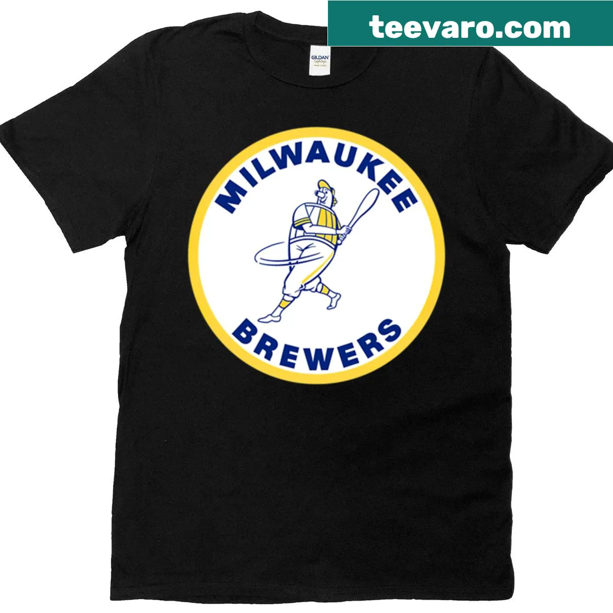 Oversized t-shirt with 'Best Of Brewer Of Milwaukee' logo — on a men's t-shirt