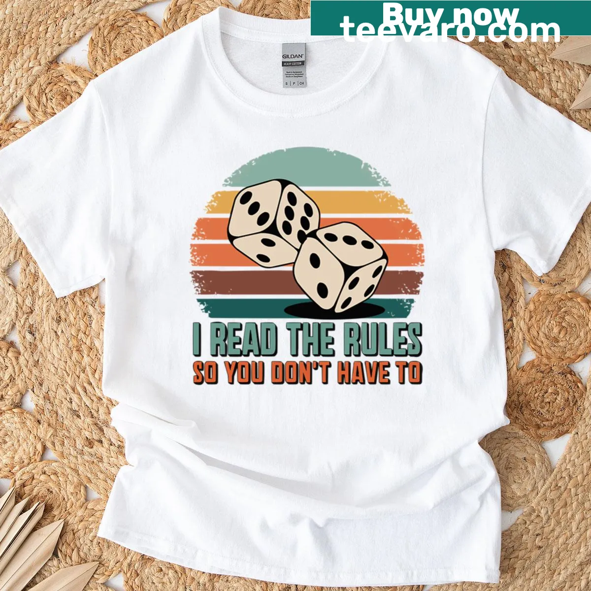 T-shirt with the phrase 'Board Games I Read' in bold typography — on a men's t-shirt