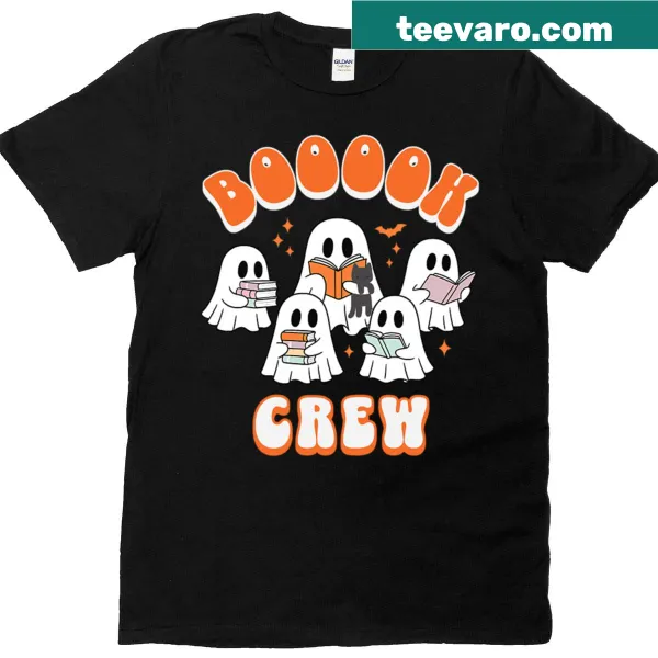 Funny librarian ghost t-shirt celebrating reading