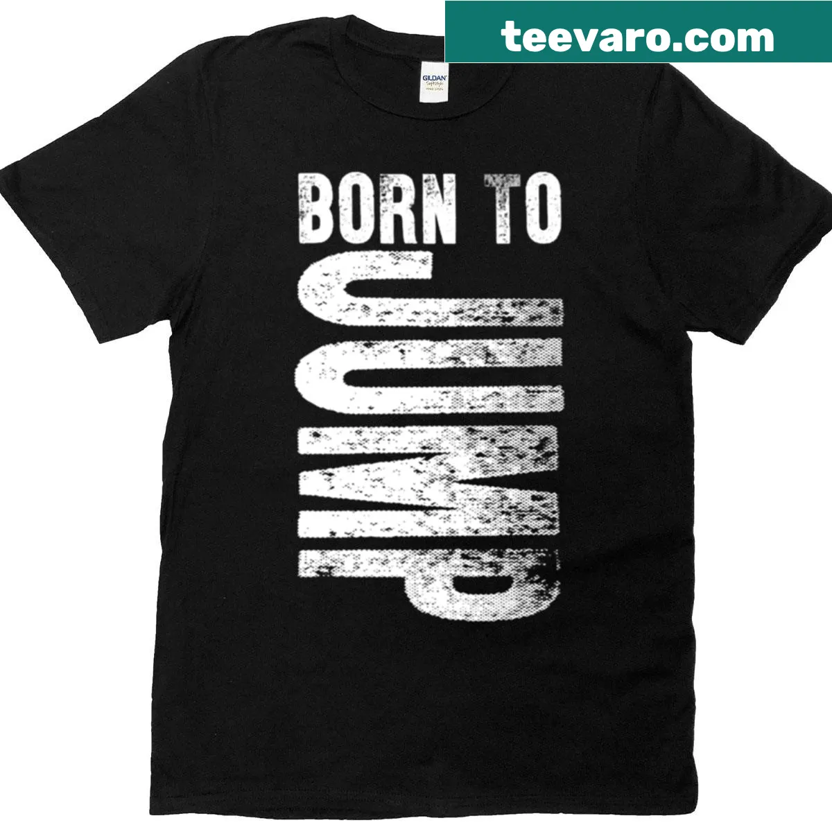 Inspirational T-shirt for jumping hobby lovers with catchy slogan — on a men's t-shirt