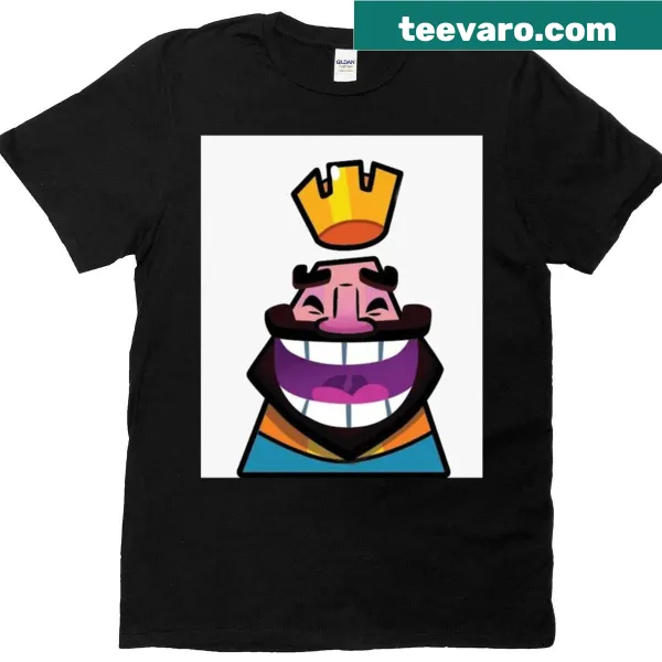 Funny t-shirt featuring Clash Royale laughing emote