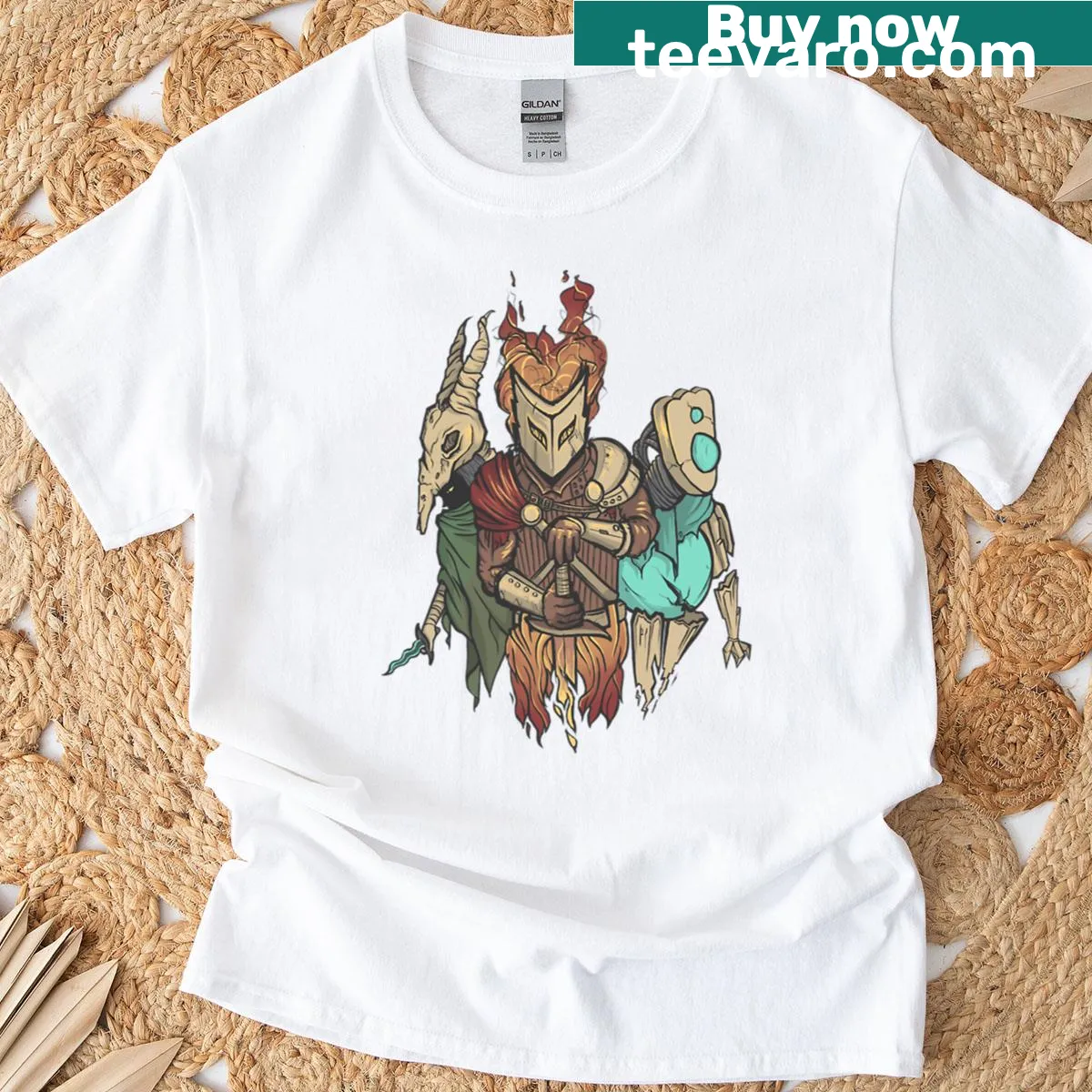 Illustration of climbing spires on T-shirt — on a men's t-shirt