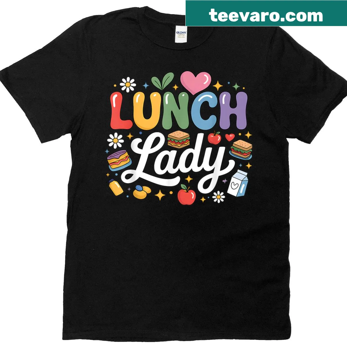 Retro design honoring lunch ladies on a T-shirt — on a men's t-shirt