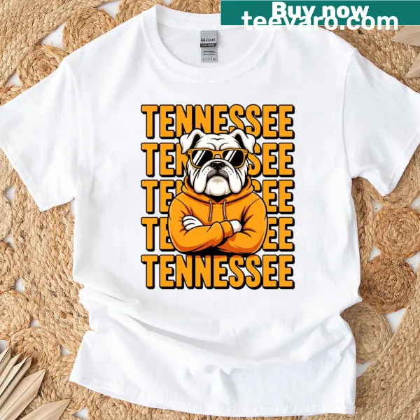 Artistic bulldog design reflecting Tennessee streetwear style