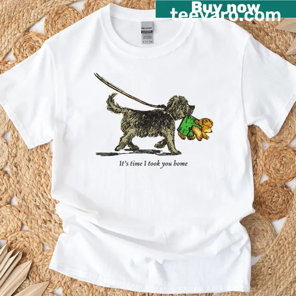 Illustration of a teddy bear from Corduroy children's book on T-shirt