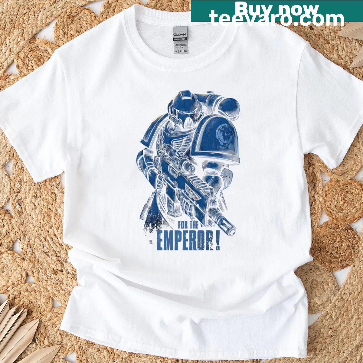 Warhammer Duk Fat character illustration T-shirt — on a men's t-shirt
