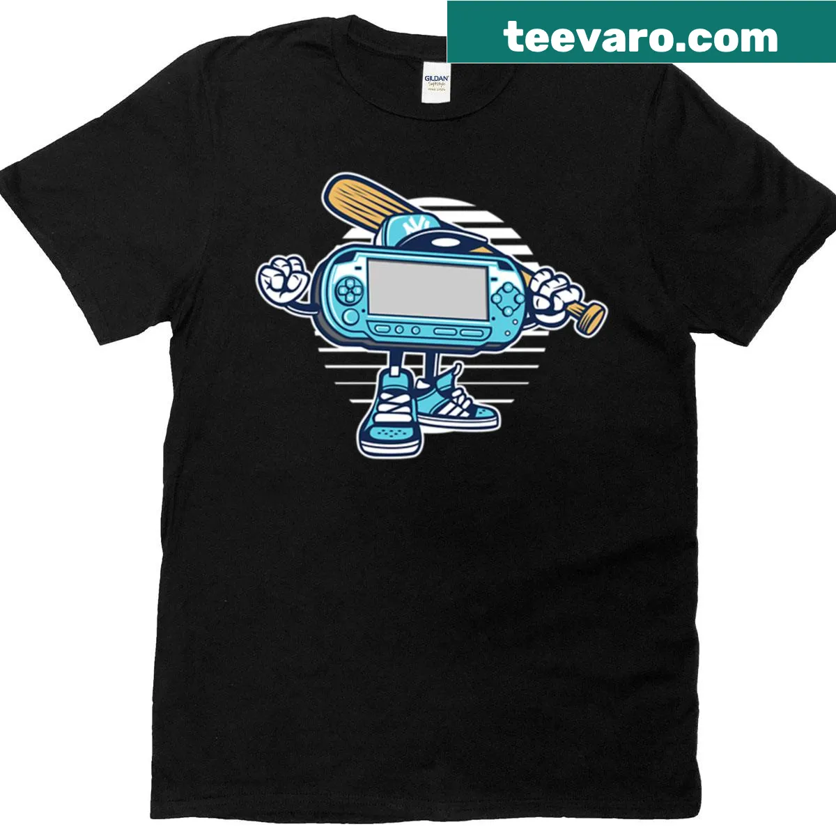 T-shirt featuring a contemporary design celebrating video games from 2021 — on a men's t-shirt