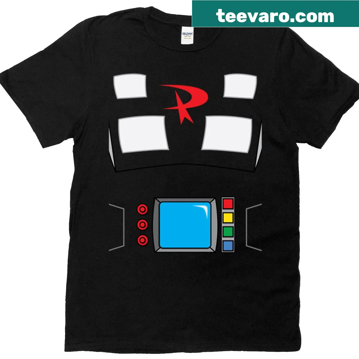 Cartoon graphic T-shirt featuring Gizmo Dude design — on a men's t-shirt