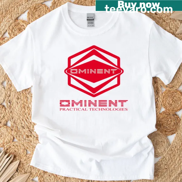 Stylish typography t-shirt featuring the word 'Ominent'.