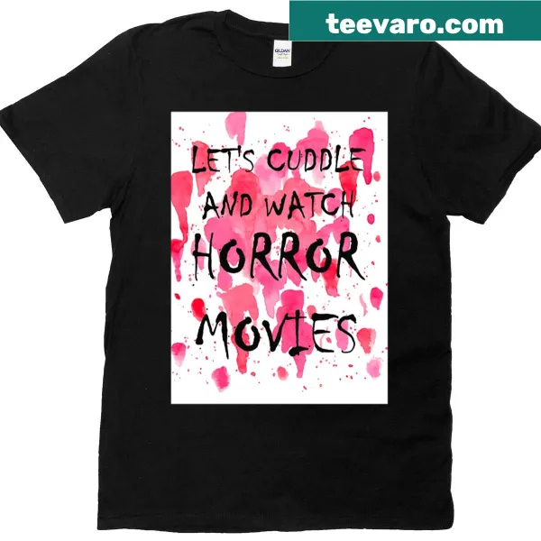 Vintage-style horror movie t-shirt with clever graphic design