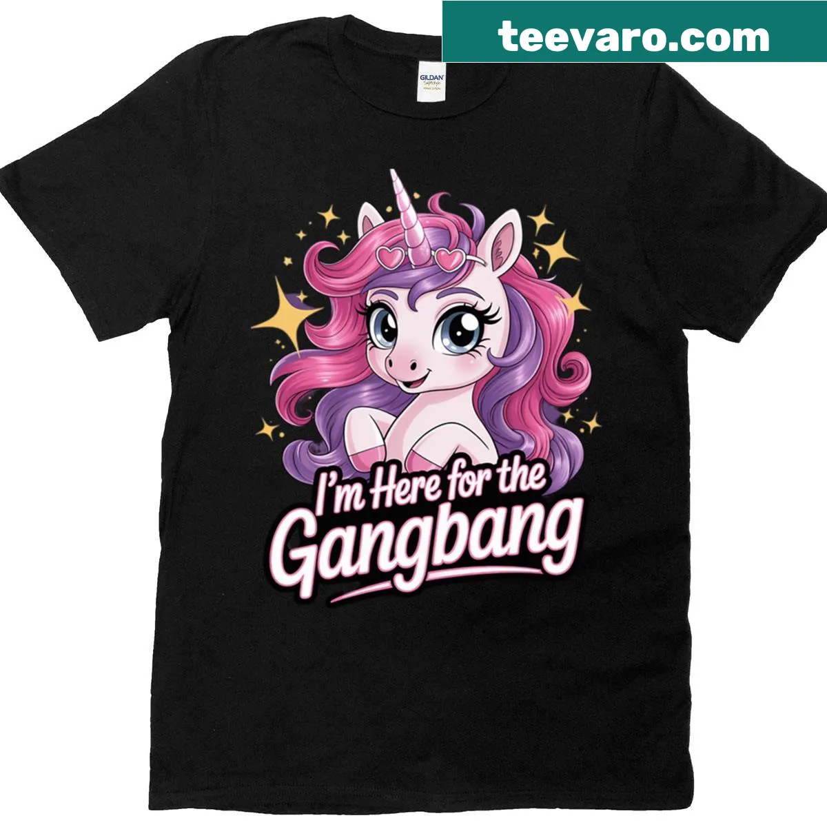 Inappropriate humor t-shirt with cheeky text — on a men's t-shirt