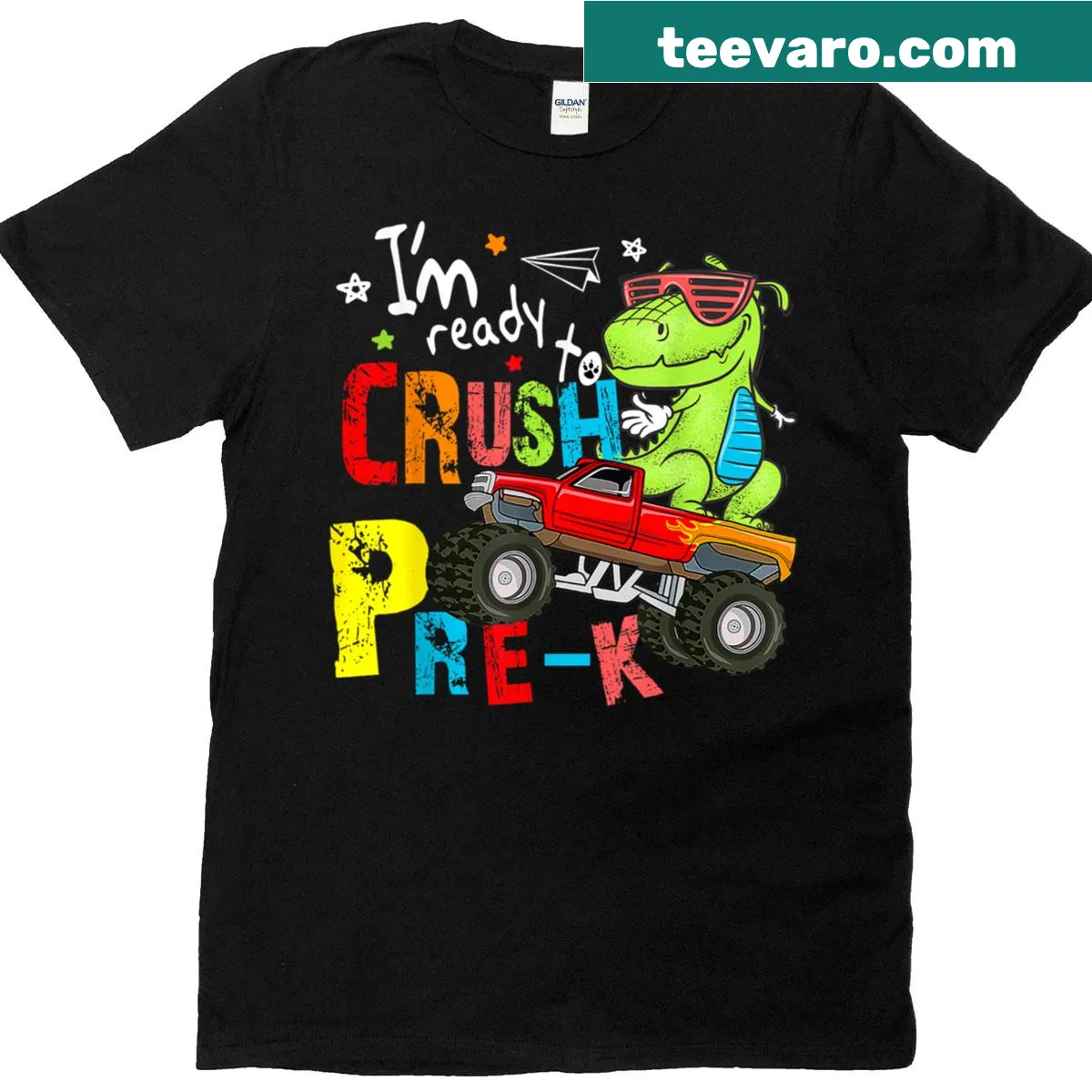 Pre-K t-shirt with 'I'm Ready to Crush Pre-K' for children — on a men's t-shirt