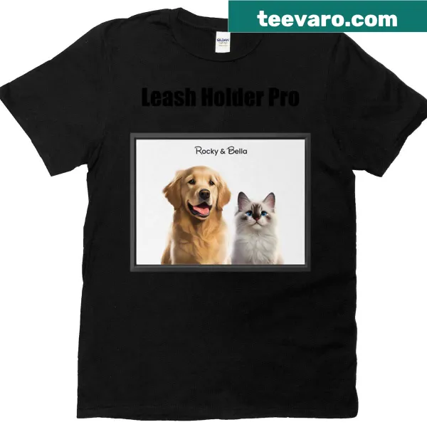 Funny dog walker t-shirt with humorous text