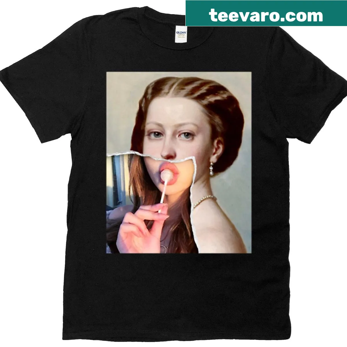 Minimalist oversized t-shirt with simple Lp 1 graphic — on a men's t-shirt