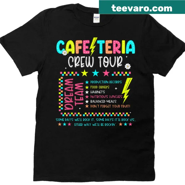 Illustrative t-shirt featuring Lunch Lady Squad design.