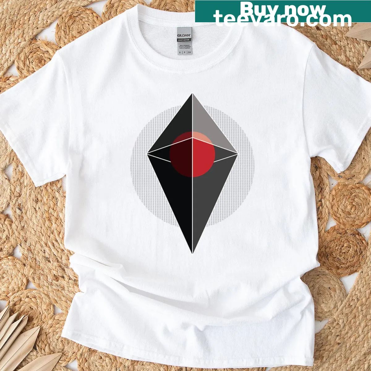 Graphic T-shirt inspired by No Man's Sky with Atlas design — on a men's t-shirt