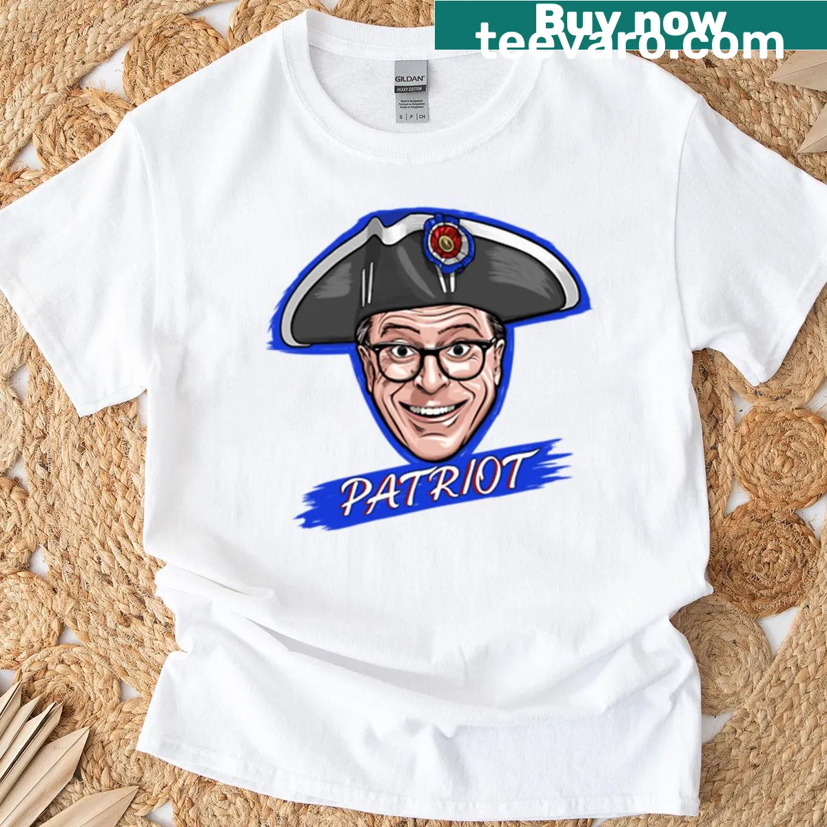 Retro patriotic graphic on a proud T-shirt — on a men's t-shirt