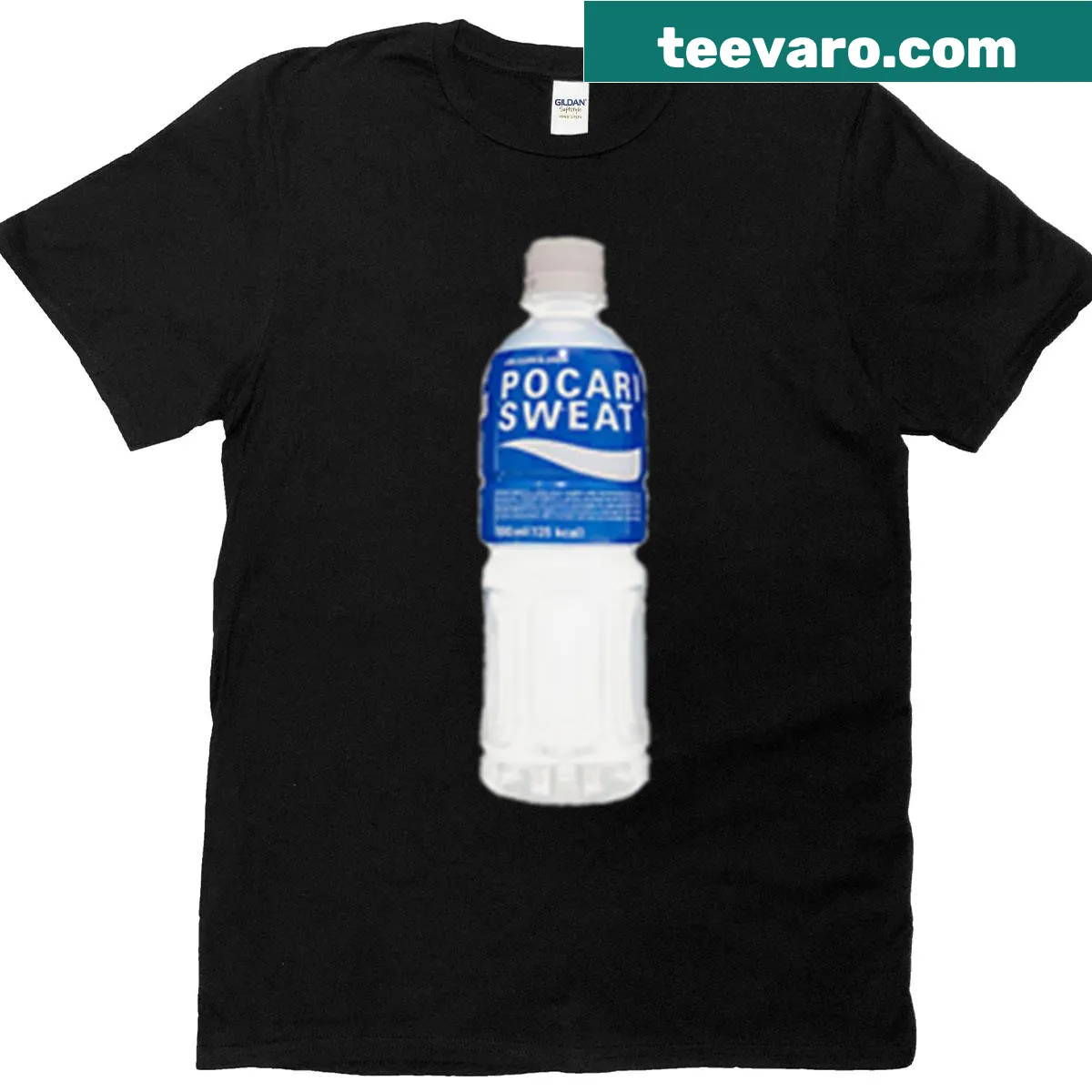 Pocari Sweat logo t-shirt — on a men's t-shirt