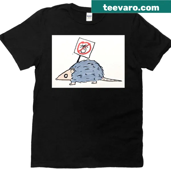 Premium T-shirt featuring a playful opossum design