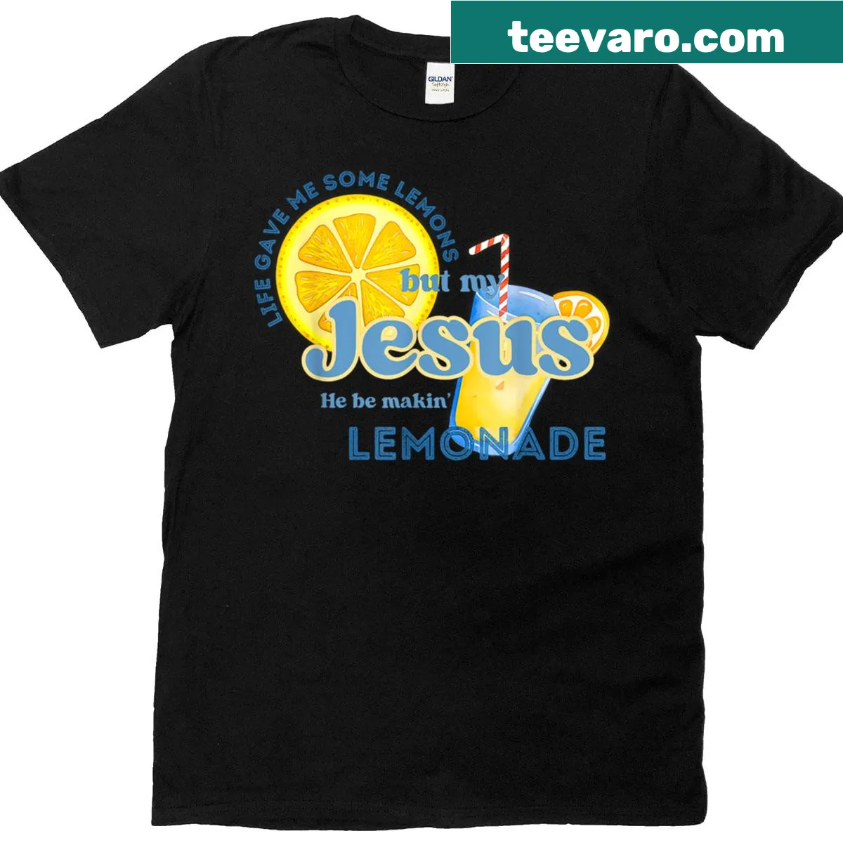 Vintage Lemonade T-shirt with Christian saying — on a men's t-shirt