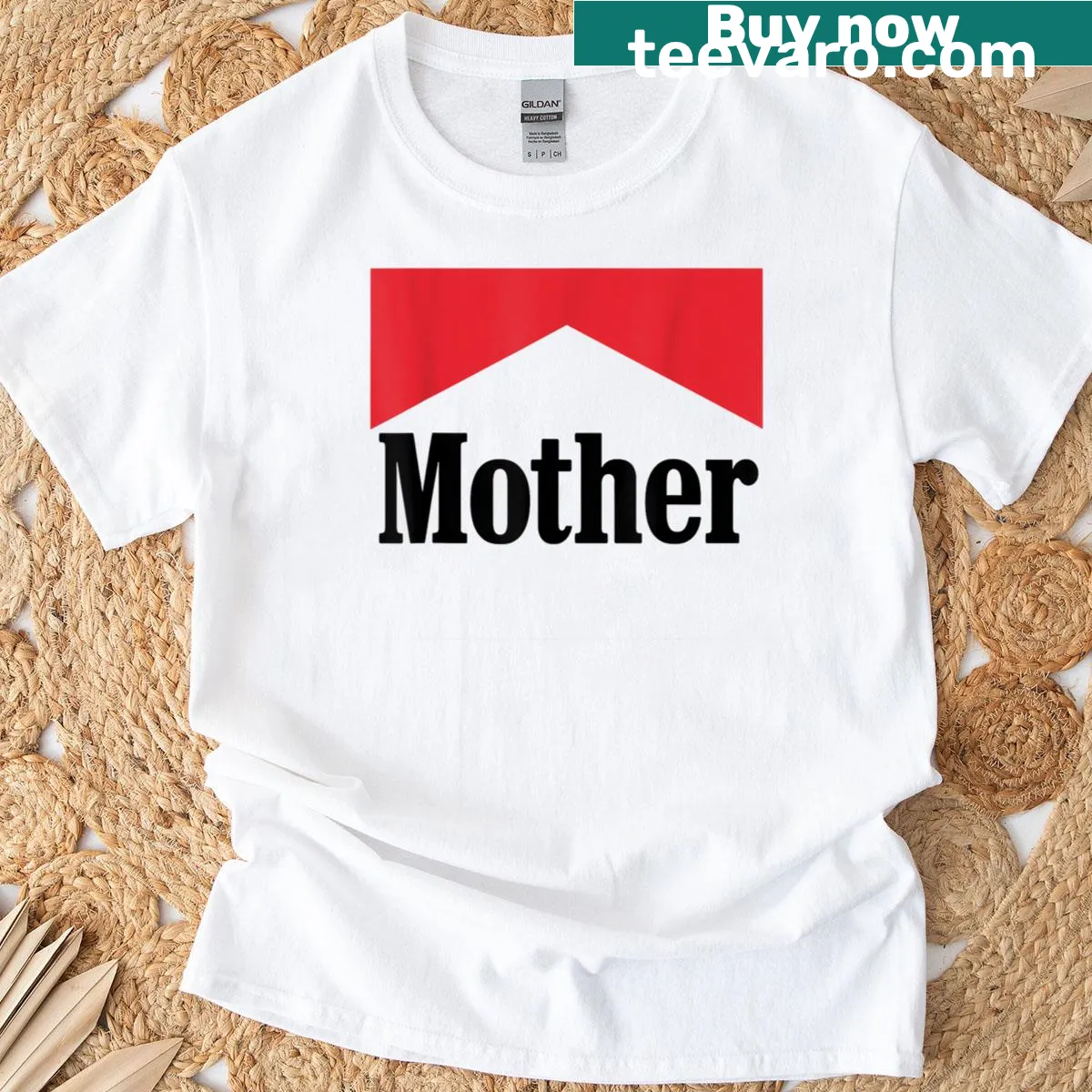 Retro-style mom aesthetic t-shirt with creative graphics — on a men's t-shirt