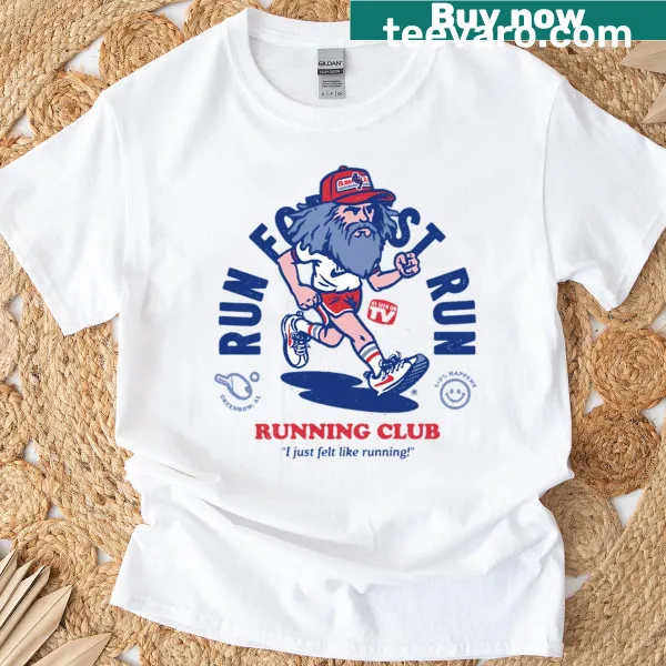 T-shirt designed for running enthusiasts with a motivational graphic.