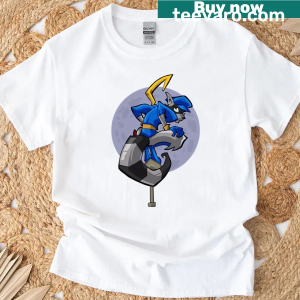 Sly Cooper graphic t-shirt featuring the iconic character
