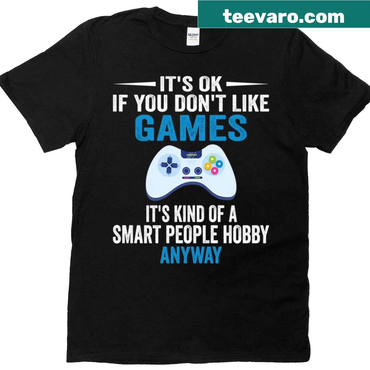 Text design celebrating video games on a T-shirt — on a men's t-shirt