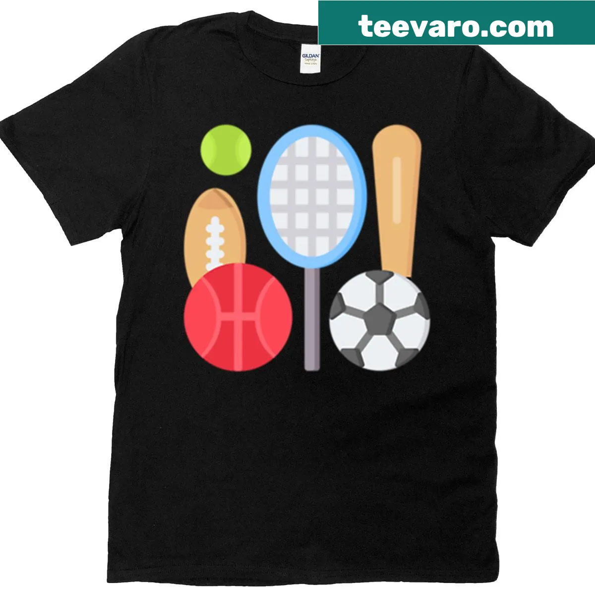 Sarcastic sports-themed text tee for parents with humorous saying — on a men's t-shirt