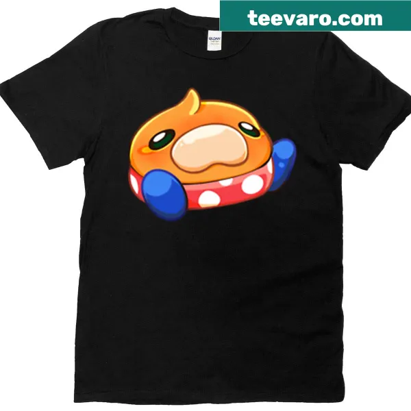 Illustrated T-shirt featuring a cheerful character enjoying sunshine