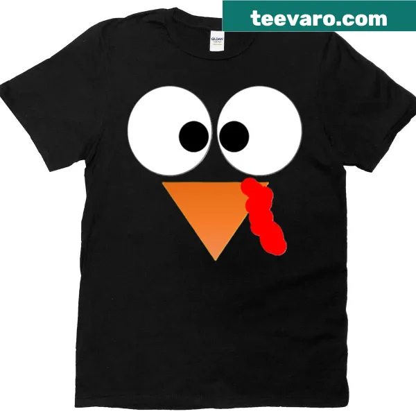 Oversized Thanksgiving-themed t-shirt with playful typography
