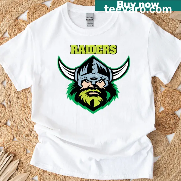 Canberra Raiders emblem graphic on a T-shirt