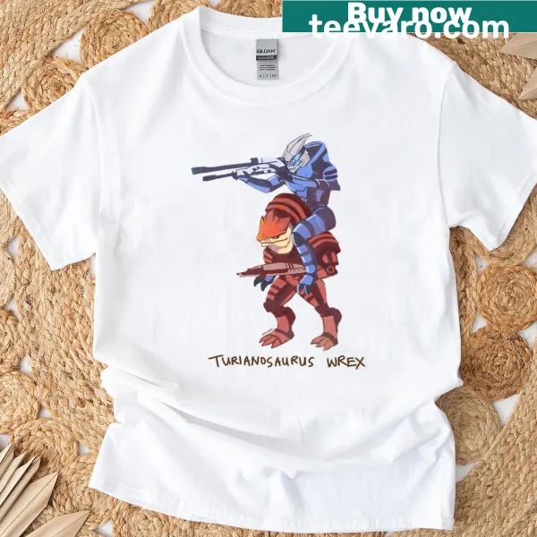 Playful T-shirt with a cartoon dinosaur design