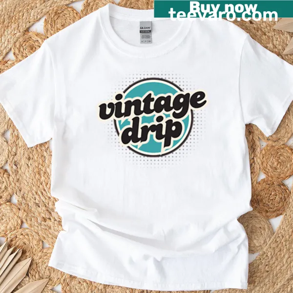 Minimalist vintage drip design t-shirt