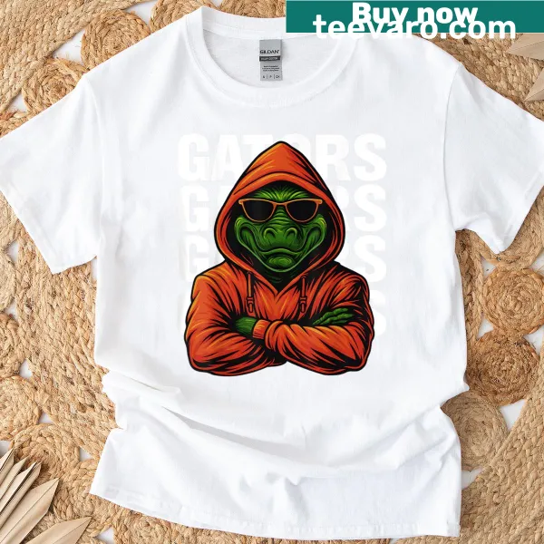 Vintage T-shirt featuring the name Gators in a playful design.