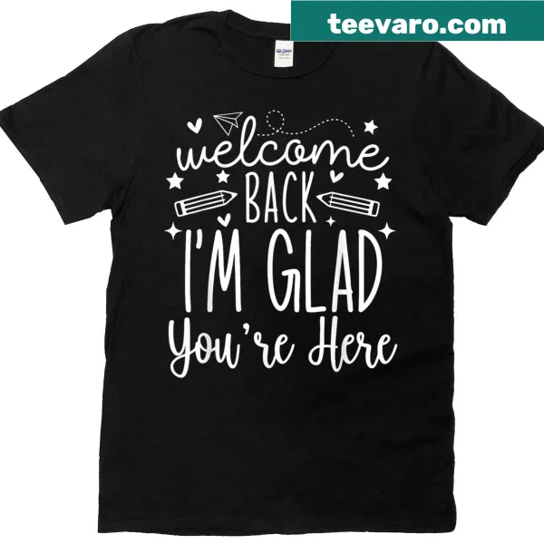 Heartfelt Welcome Back t-shirt for teachers with a friendly message