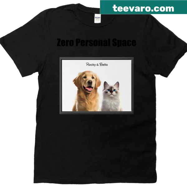 Funny oversized t-shirt about pet ownership with humorous design