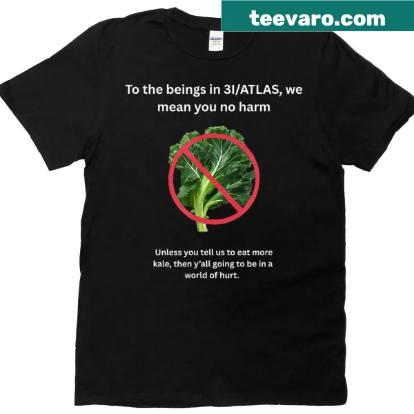 Inspirational T-shirt with 'We Are Not Alone' graphic for space enthusiasts